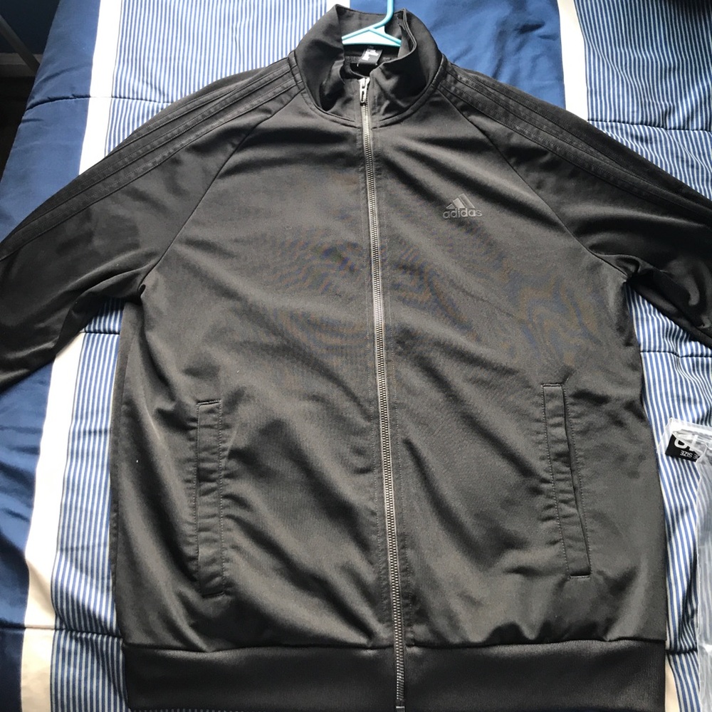 Black adidas track jacket